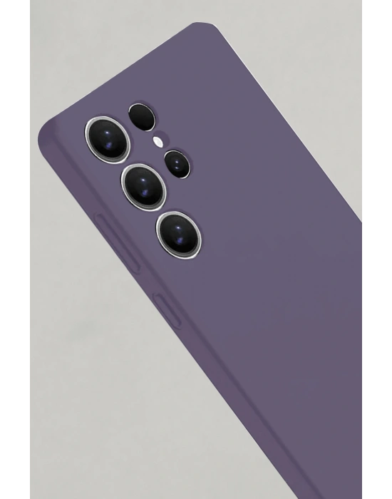 Newface Samsung Galaxy S25 Ultra Kılıf Nano içi Kadife Silikon - Mor