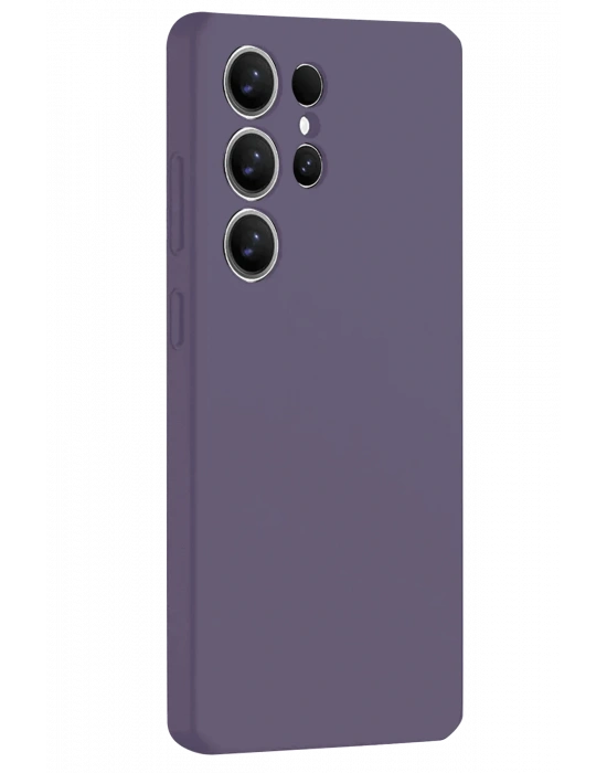 Newface Samsung Galaxy S25 Ultra Kılıf Nano içi Kadife Silikon - Mor