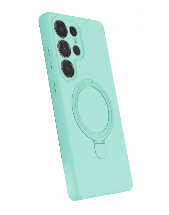 Newface Samsung Galaxy S25 Ultra Regal Magsafe Standlı Kapak - Su Yeşili