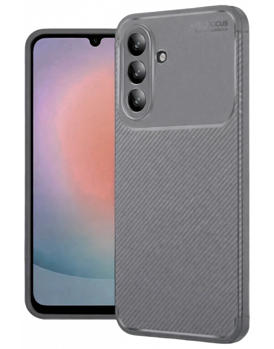 Newface Samsung Galaxy S26 Plus Auto Focus Karbon Kapak - Gri