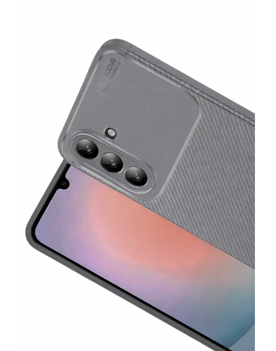 Newface Samsung Galaxy S26 Plus Auto Focus Karbon Kapak - Gri