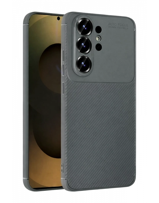 Newface Samsung Galaxy S26 Ultra Auto Focus Karbon Kapak - Gri