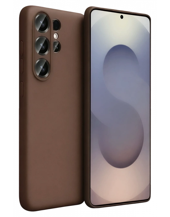 Newface Samsung Galaxy S26 Ultra First Silikon - Kahverengi