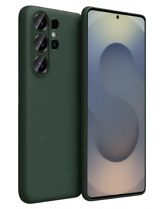 Newface Samsung Galaxy S26 Ultra First Silikon - Koyu Yeşil