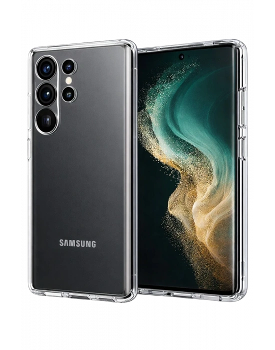 Newface Samsung Galaxy S26 Ultra Lüx Şeffaf Silikon - Şeffaf