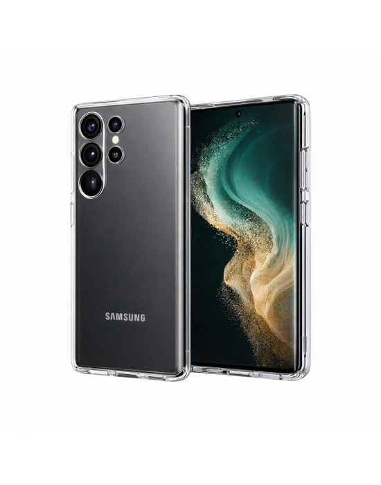 Newface Samsung Galaxy S26 Ultra Lüx Şeffaf Silikon - Şeffaf