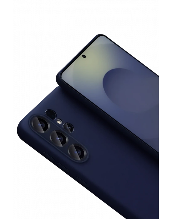 Newface Samsung Galaxy S26 Ultra Nano içi Kadife Silikon - Lacivert