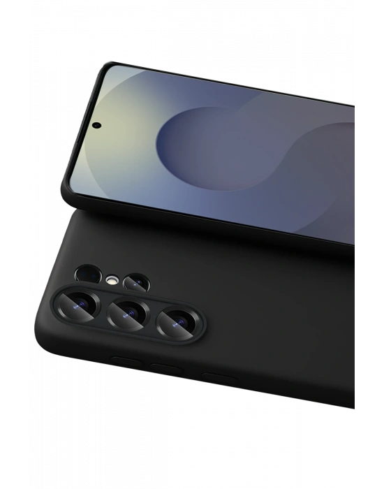 Newface Samsung Galaxy S26 Ultra Nano içi Kadife Silikon - Siyah