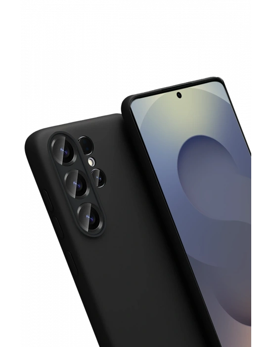 Newface Samsung Galaxy S26 Ultra Nano içi Kadife Silikon - Siyah