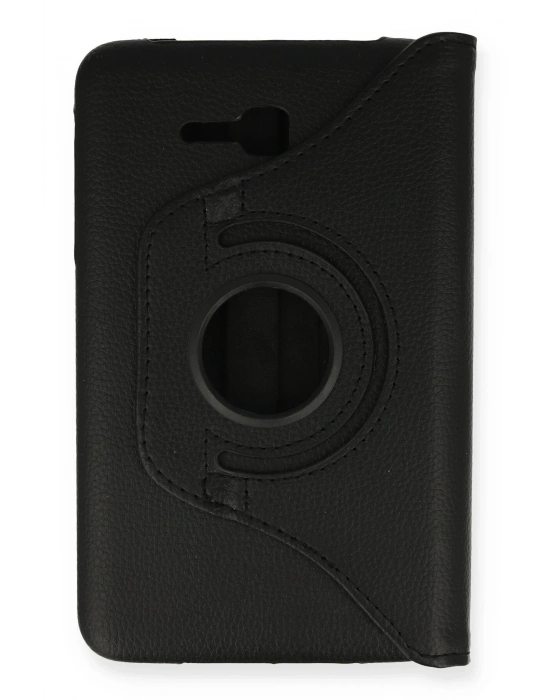 Newface Samsung Galaxy T110 / T113 Tab 3 Lite 7 Kılıf 360 Tablet Deri Kılıf - Siyah