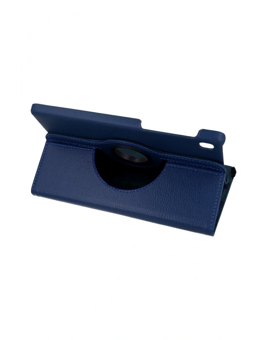 Newface Samsung Galaxy T220 Tab A7 Lite 8.7 Kılıf 360 Tablet Deri Kılıf - Lacivert