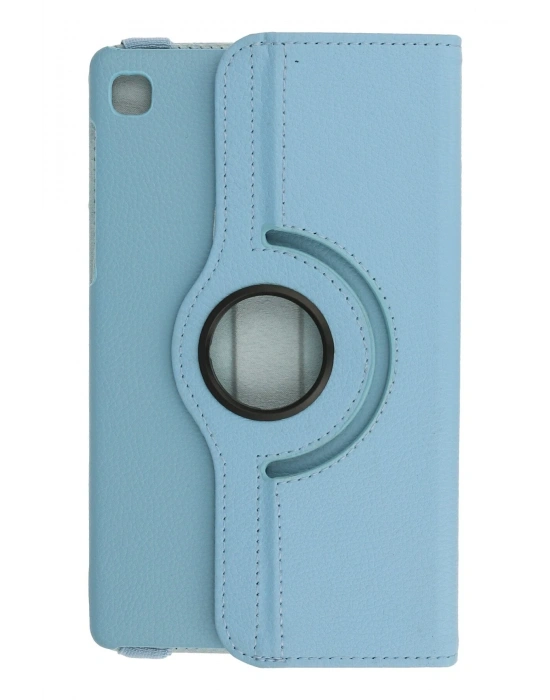 Newface Samsung Galaxy T220 Tab A7 Lite 8.7 Kılıf 360 Tablet Deri Kılıf - Turkuaz