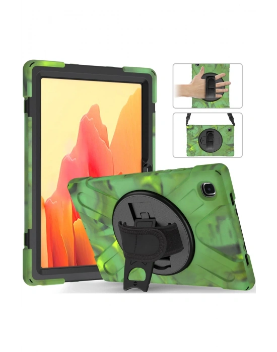 Newface Samsung Galaxy T220 Tab A7 Lite 8.7 Kılıf Amazing Tablet Kapak - Kamuflaj