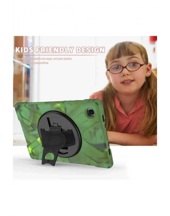 Newface Samsung Galaxy T220 Tab A7 Lite 8.7 Kılıf Amazing Tablet Kapak - Kamuflaj