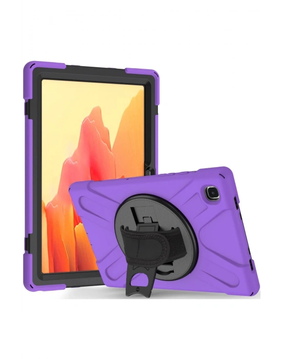 Newface Samsung Galaxy T220 Tab A7 Lite 8.7 Kılıf Amazing Tablet Kapak - Mor