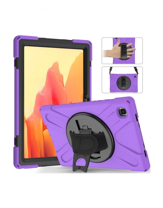 Newface Samsung Galaxy T220 Tab A7 Lite 8.7 Kılıf Amazing Tablet Kapak - Mor