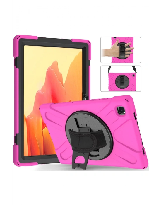 Newface Samsung Galaxy T220 Tab A7 Lite 8.7 Kılıf Amazing Tablet Kapak - Pembe