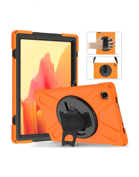 Newface Samsung Galaxy T220 Tab A7 Lite 8.7 Kılıf Amazing Tablet Kapak - Turuncu