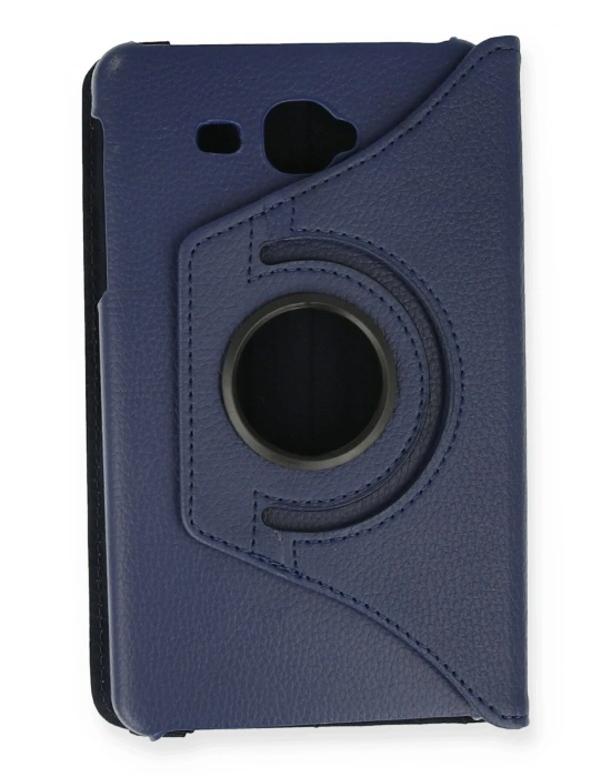 Newface Samsung Galaxy T280 Tab A 7 Kılıf 360 Tablet Deri Kılıf - Lacivert