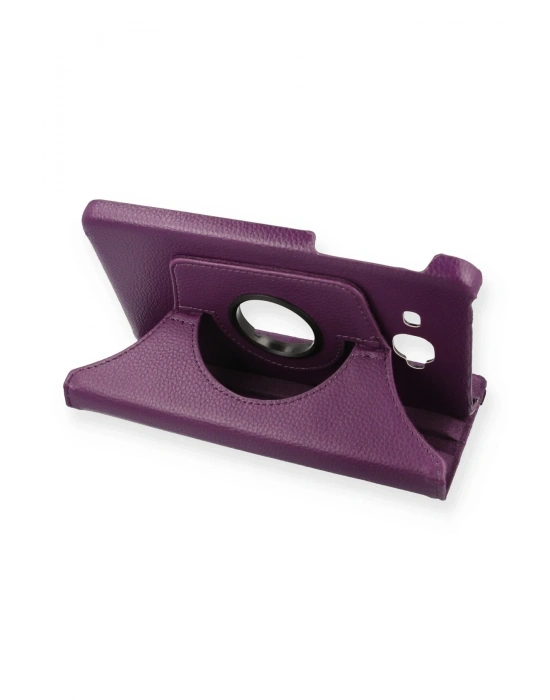 Newface Samsung Galaxy T280 Tab A 7 Kılıf 360 Tablet Deri Kılıf - Mürdüm