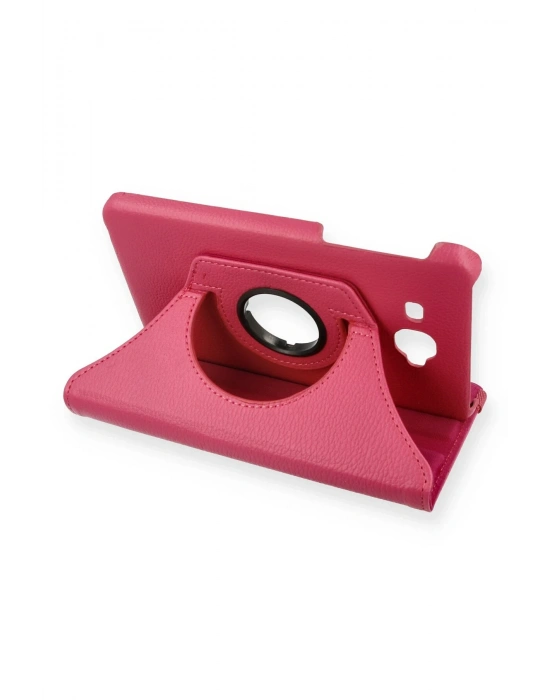 Newface Samsung Galaxy T280 Tab A 7 Kılıf 360 Tablet Deri Kılıf - Pembe