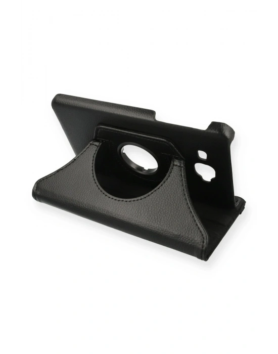 Newface Samsung Galaxy T280 Tab A 7 Kılıf 360 Tablet Deri Kılıf - Siyah