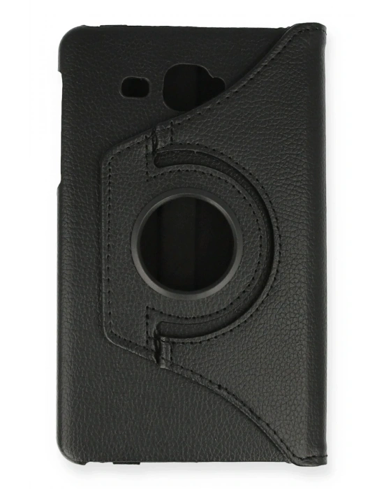 Newface Samsung Galaxy T280 Tab A 7 Kılıf 360 Tablet Deri Kılıf - Siyah