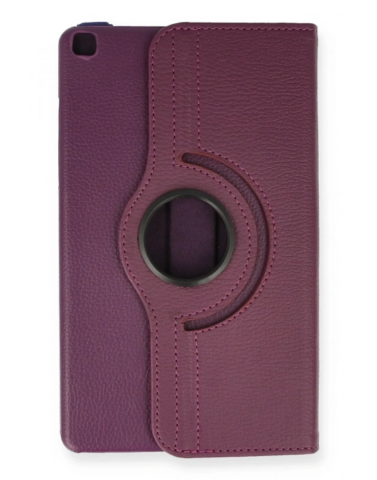 Newface Samsung Galaxy T290 Tab A 8 Kılıf 360 Tablet Deri Kılıf - Mürdüm