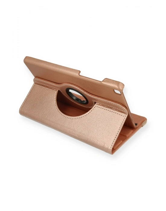 Newface Samsung Galaxy T290 Tab A 8 Kılıf 360 Tablet Deri Kılıf - Rose Gold