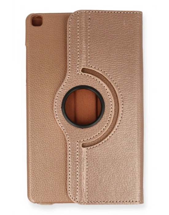 Newface Samsung Galaxy T290 Tab A 8 Kılıf 360 Tablet Deri Kılıf - Rose Gold