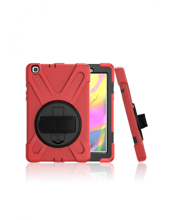 Newface Samsung Galaxy T290 Tab A 8 Kılıf Amazing Tablet Kapak - Kırmızı