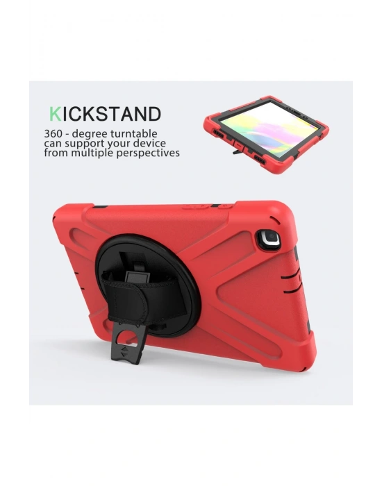 Newface Samsung Galaxy T290 Tab A 8 Kılıf Amazing Tablet Kapak - Kırmızı