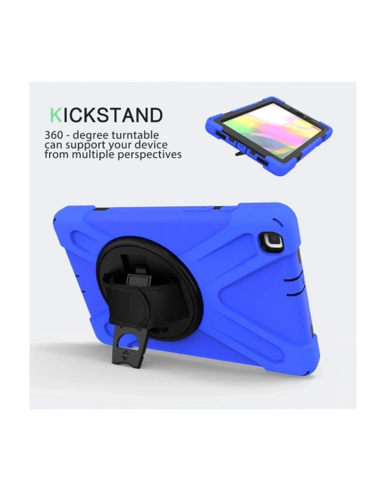 Newface Samsung Galaxy T290 Tab A 8 Kılıf Amazing Tablet Kapak - Mavi