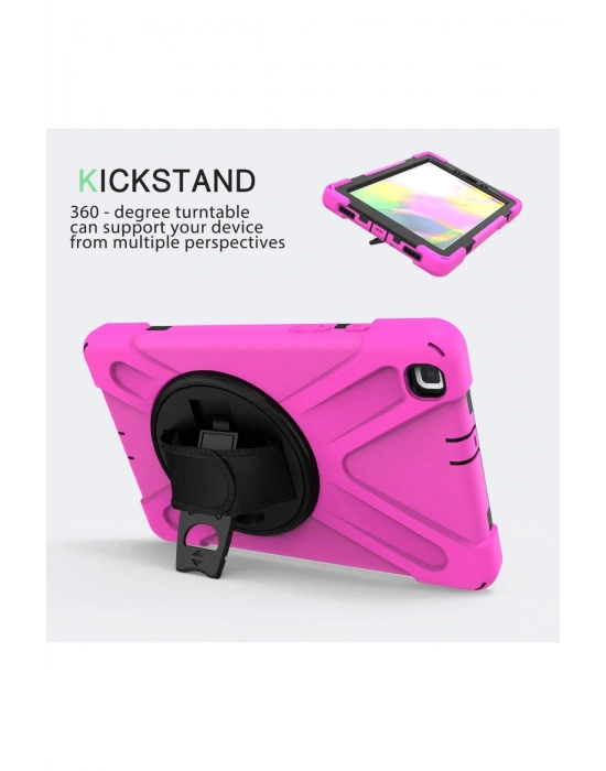 Newface Samsung Galaxy T290 Tab A 8 Kılıf Amazing Tablet Kapak - Pembe