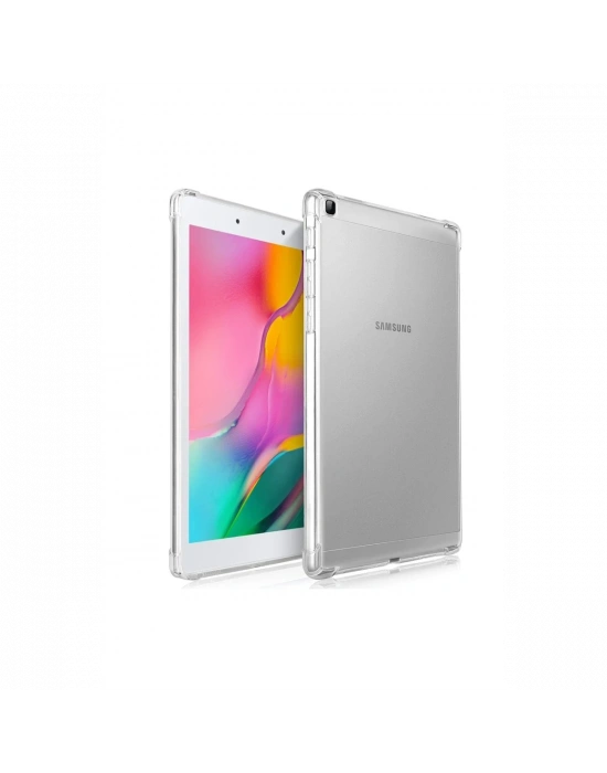 Newface Samsung Galaxy T290 Tab A 8 Kılıf Anti Shock Tablet Silikon - Şeffaf