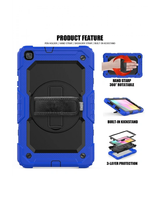 Newface Samsung Galaxy T290 Tab A 8 Kılıf Pars Tablet Kapak - Mavi