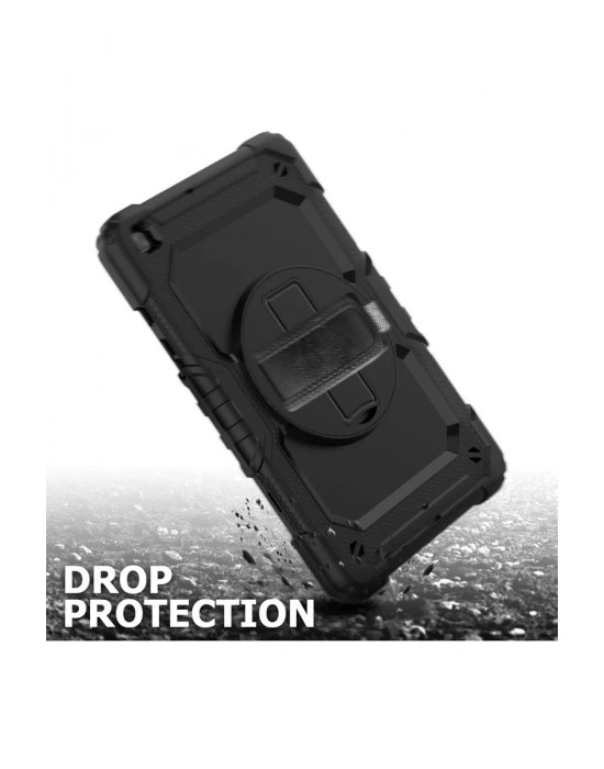 Newface Samsung Galaxy T290 Tab A 8 Kılıf Pars Tablet Kapak - Siyah