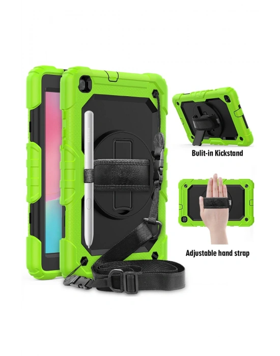 Newface Samsung Galaxy T290 Tab A 8 Kılıf Pars Tablet Kapak - Yeşil