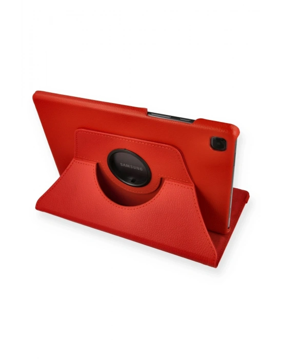 Newface Samsung Galaxy T500 Tab A7 10.4 Kılıf 360 Tablet Deri Kılıf - Kırmızı