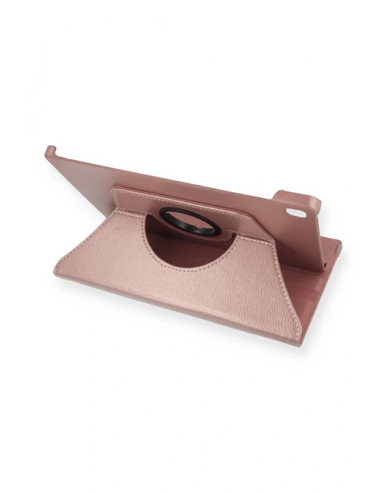 Newface Samsung Galaxy T500 Tab A7 10.4 Kılıf 360 Tablet Deri Kılıf - Rose Gold