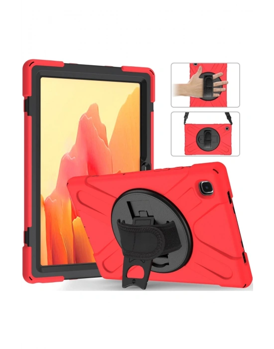 Newface Samsung Galaxy T500 Tab A7 10.4 Kılıf Amazing Tablet Kapak - Kırmızı