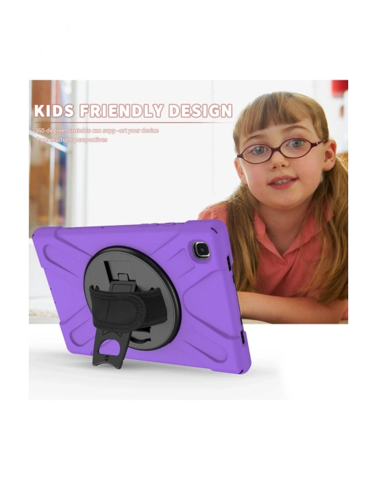 Newface Samsung Galaxy T500 Tab A7 10.4 Kılıf Amazing Tablet Kapak - Mor