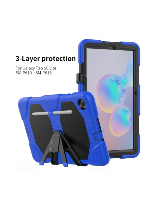 Newface Samsung Galaxy T500 Tab A7 10.4 Kılıf Griffin Tablet Kapak - Mavi