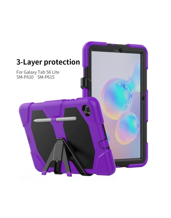 Newface Samsung Galaxy T500 Tab A7 10.4 Kılıf Griffin Tablet Kapak - Mor