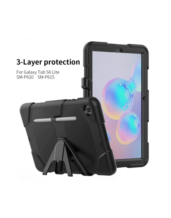 Newface Samsung Galaxy T500 Tab A7 10.4 Kılıf Griffin Tablet Kapak - Siyah