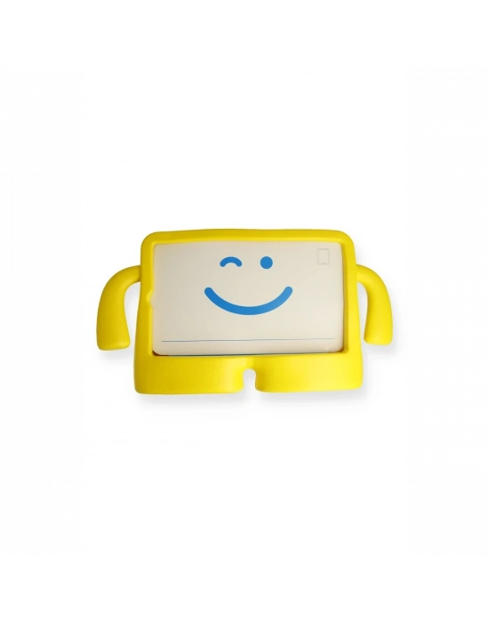 Newface Samsung Galaxy T500 Tab A7 10.4 Kılıf Karakter Tablet Silikon - Sarı