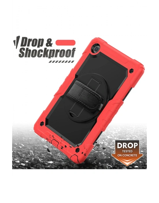 Newface Samsung Galaxy T500 Tab A7 10.4 Kılıf Pars Tablet Kapak - Kırmızı