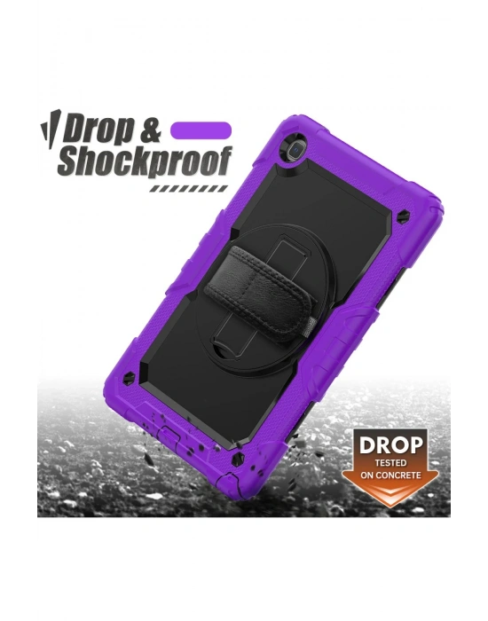 Newface Samsung Galaxy T500 Tab A7 10.4 Kılıf Pars Tablet Kapak - Mor