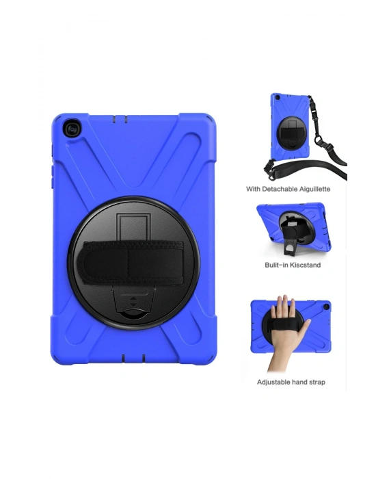 Newface Samsung Galaxy T510 Tab A 10.1 Kılıf Amazing Tablet Kapak - Mavi