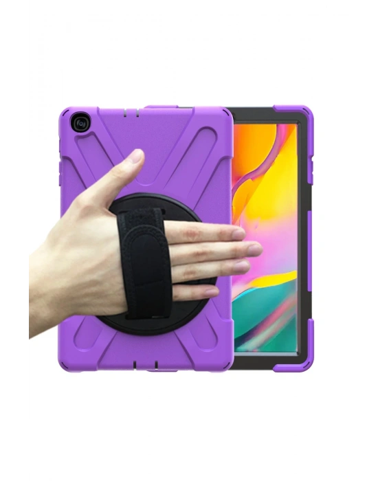 Newface Samsung Galaxy T510 Tab A 10.1 Kılıf Amazing Tablet Kapak - Mor